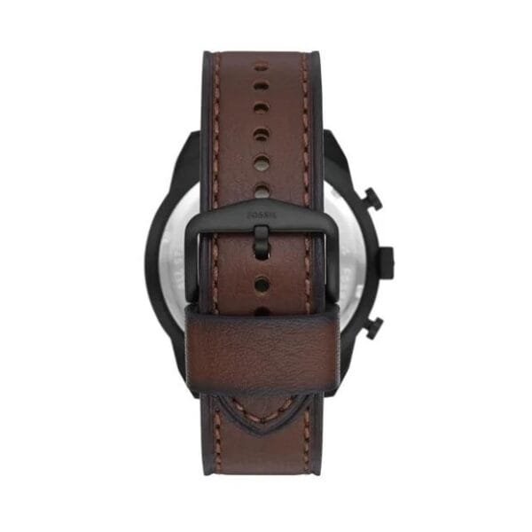 Fossil Bronson Chronograph Dark Brown Dial Brown Leather Strap (FS5875)
